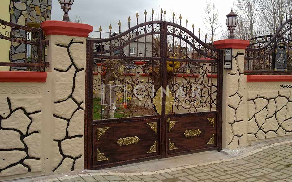 Ferforje Bahçe Kapısı - Çınar Kapı Sistemleri